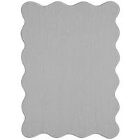 HOCHFLORTEPPICH Antirutsch Uni TIRSO Polyester Grau 140 x 200 cm - Grau, Textil (140/200cm) - KADIMA DESIGN