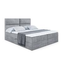 BOXBETT mit Matratze H3 und Lattenrost - BOXI3 - 180x200 cm Grau - Grau, Holzwerkstoff (180/200cm) - ALTDECOR