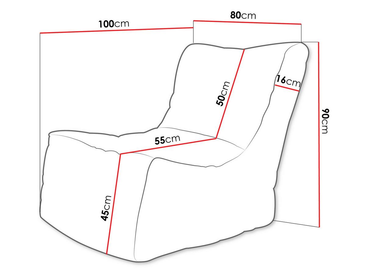 SITZSACK Rest Cord - Beige, Textil (80/90/100cm) - MIRJAN24