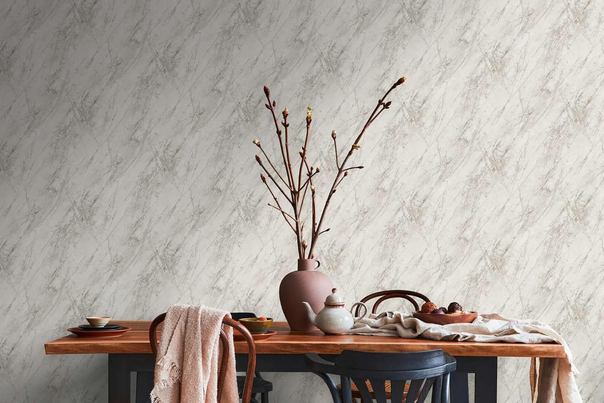VLIESTAPETE Grau 53/1005 cm - Grau, Textil (53/1cm) - KUNSTLOFT