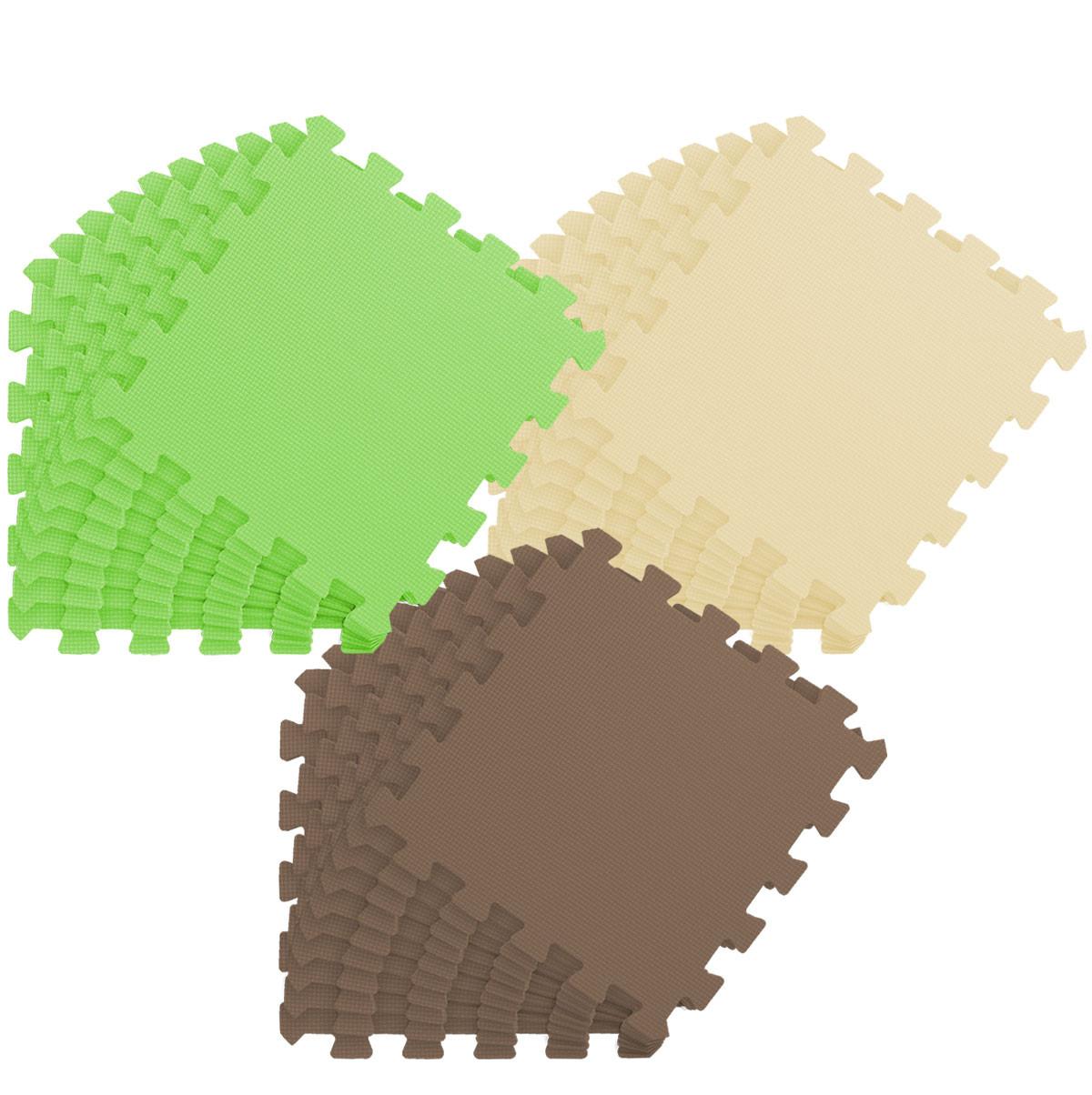 SPIELMATTE ab Null - 270/90 cm Puzzlematte Beige - Multicolor, Kunststoff (30/30cm) - Littletom