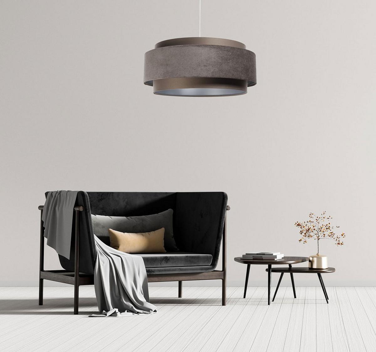 HÄNGELEUCHTE Grün 60/25 cm - Braun, Kunststoff (60/1.9/25cm) - ONZENO