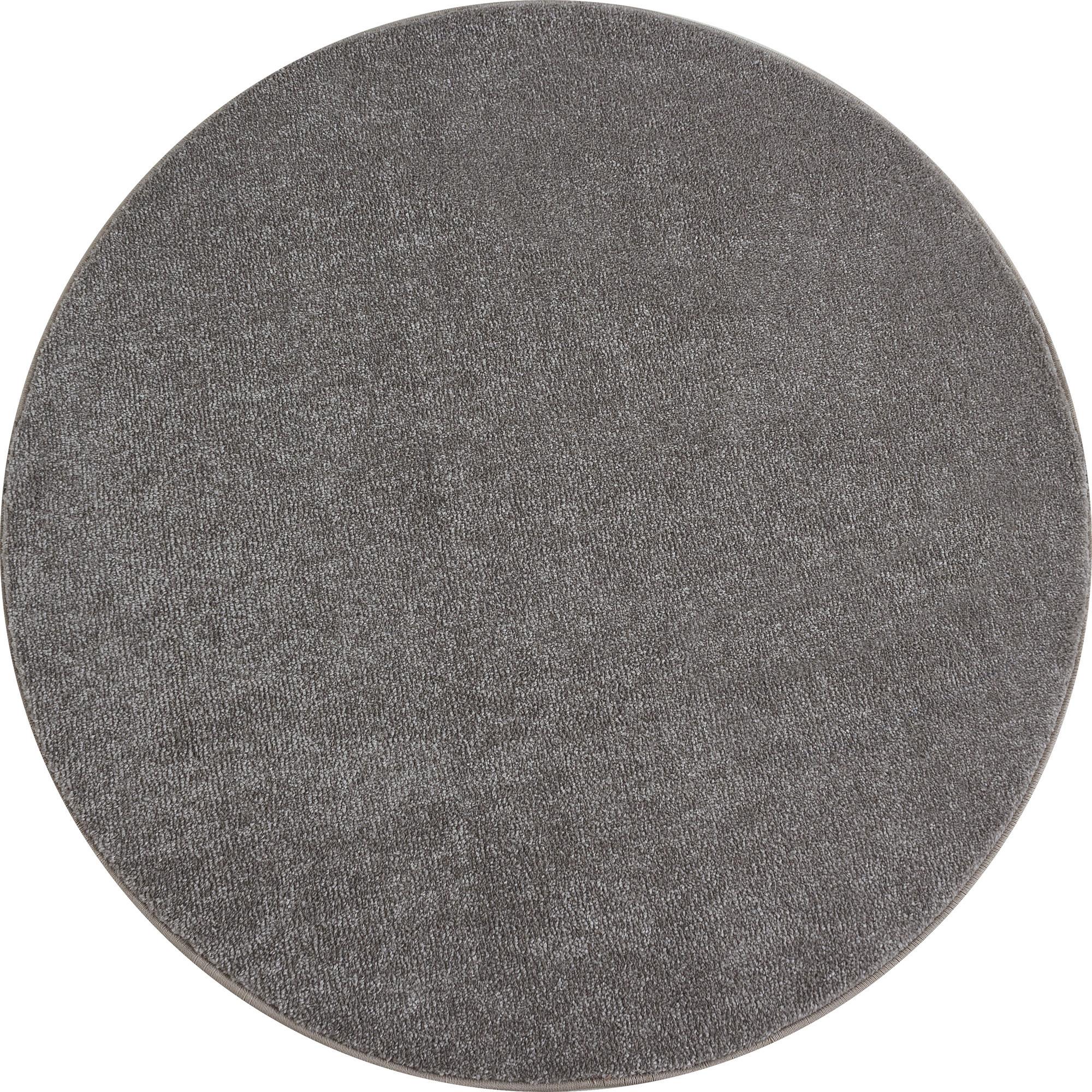 TEPPICH Kurzflor MAIN in Beige, einfarbig, Ø 200 cm - Beige, Textil (200/200cm) - KADIMA DESIGN