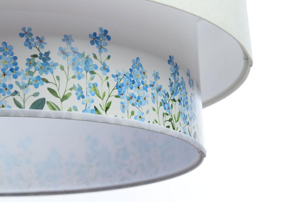 HÄNGELEUCHTE Blau 60/20 cm - Blau/Weiß, Kunststoff (60/1/20cm) - ONZENO