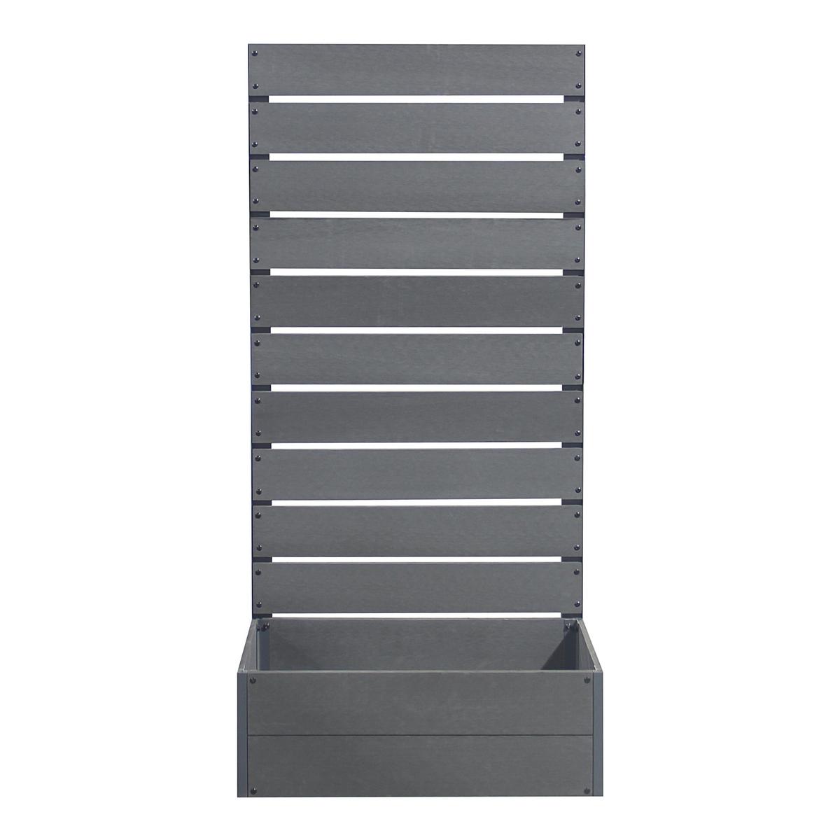BLUMENKASTEN Heerde - Grau, Kunststoff (72/150/38cm) - [en.casa]