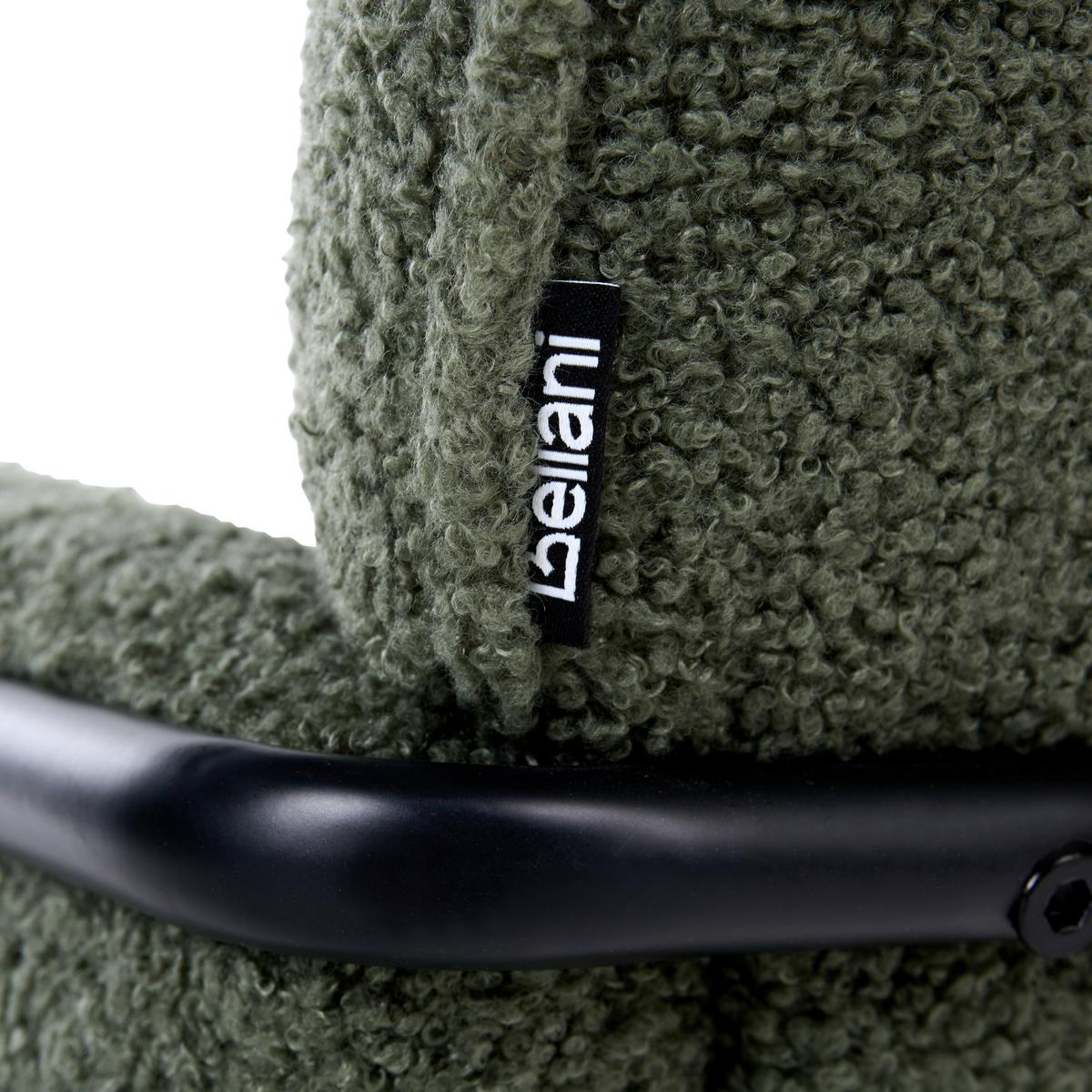 SESSEL Bouclé Grün Trysnes - Grün, Textil (74/84/75cm) - Beliani