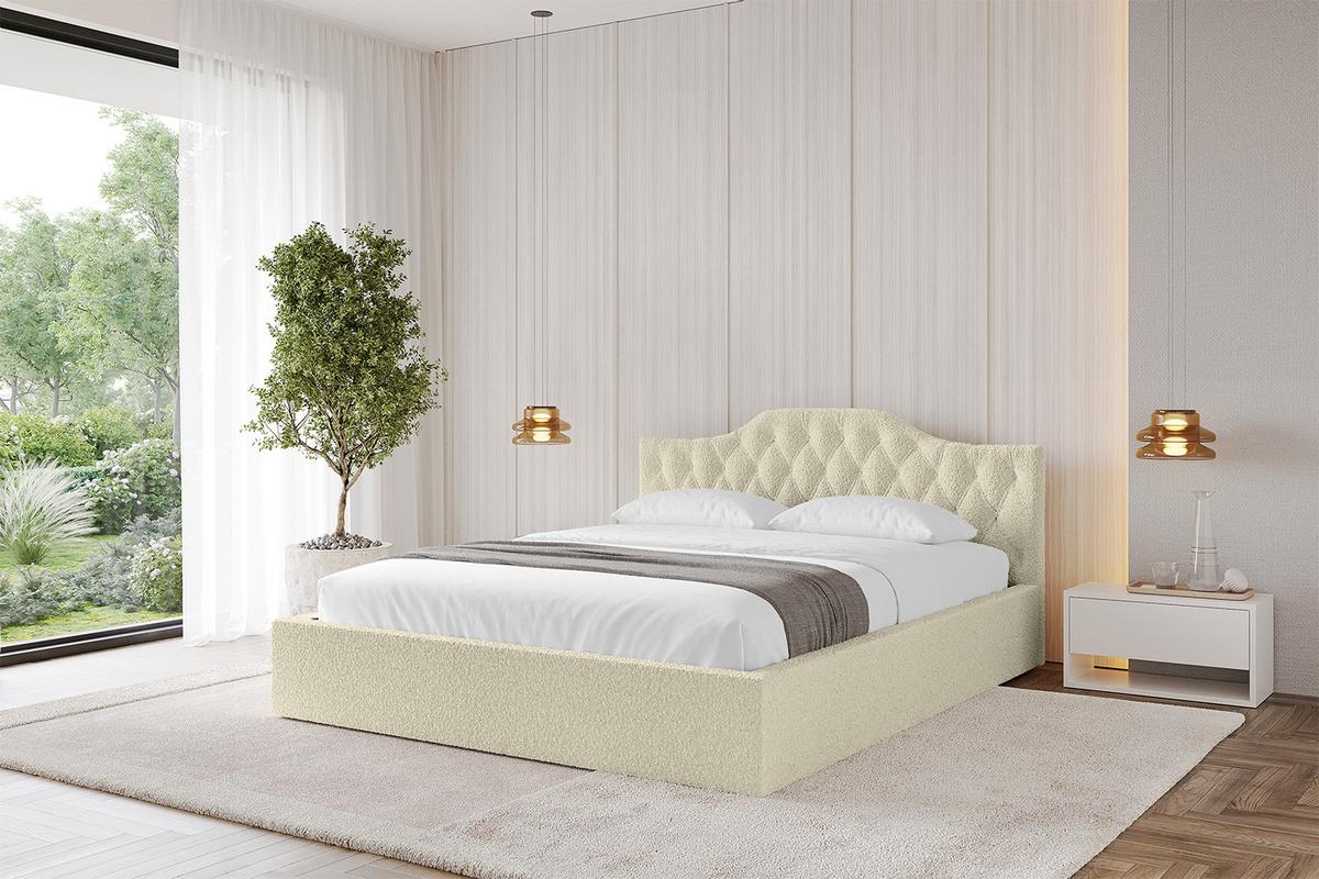 POLSTERBETT mit Bettkasten und Lattenrost, Bett mit Matratze H3/H4 - FALIO-V1 120x200 Beige - Taupe, Holzwerkstoff/Textil (120/200cm) - ALTDECOR