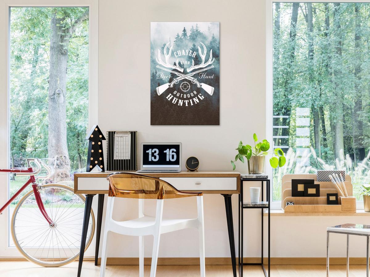 KUNSTDRUCK Grün 40/60 cm - Grau/Grün, Textil (40/60cm) - KUNSTLOFT