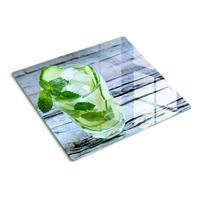 GLASPLATTE 60x52 cm Wassergurken - Grün, Glas (60/0.4/52cm) - TULUP