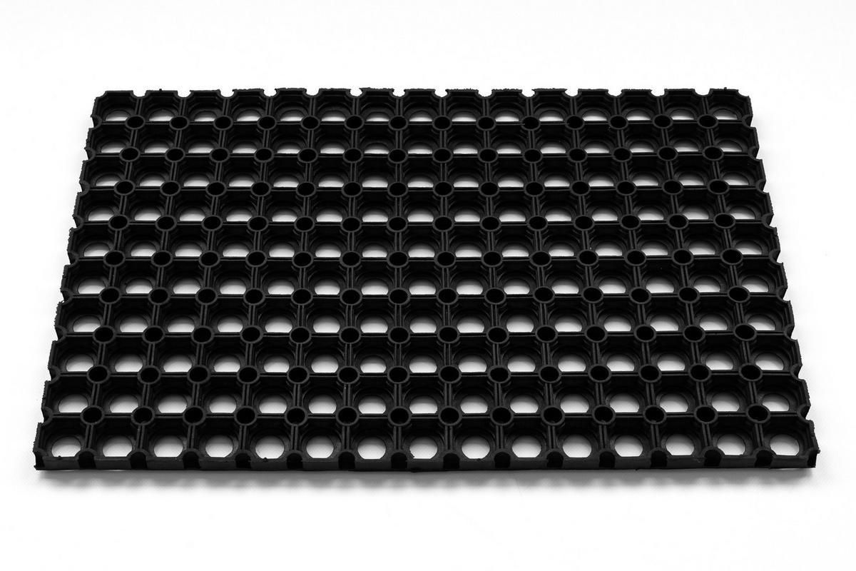 FUSSABTRETER gummi 60/80 cm - Schwarz, Textil (60/80cm) - rugsX