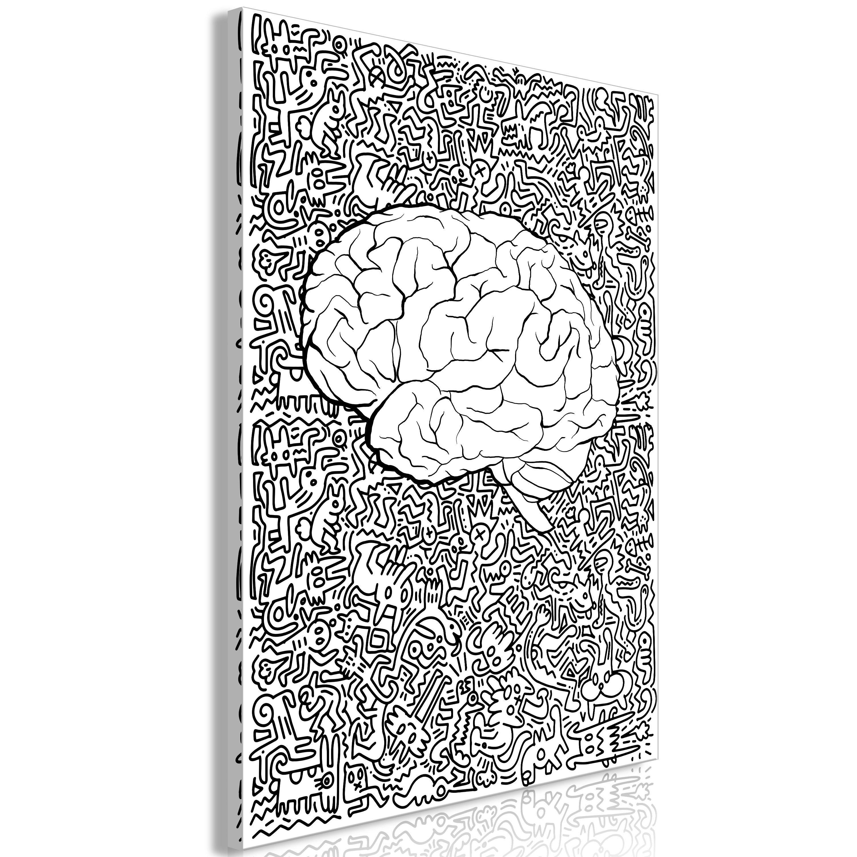 KUNSTDRUCK Schwarz-Weiß 40/60 cm - Schwarz, Textil (40/60cm) - KUNSTLOFT