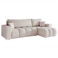 ECKSOFA Anabel Mit Schlaffunktion - Hellgrau, Holzwerkstoff/Textil (145/248cm) - Fun Möbel