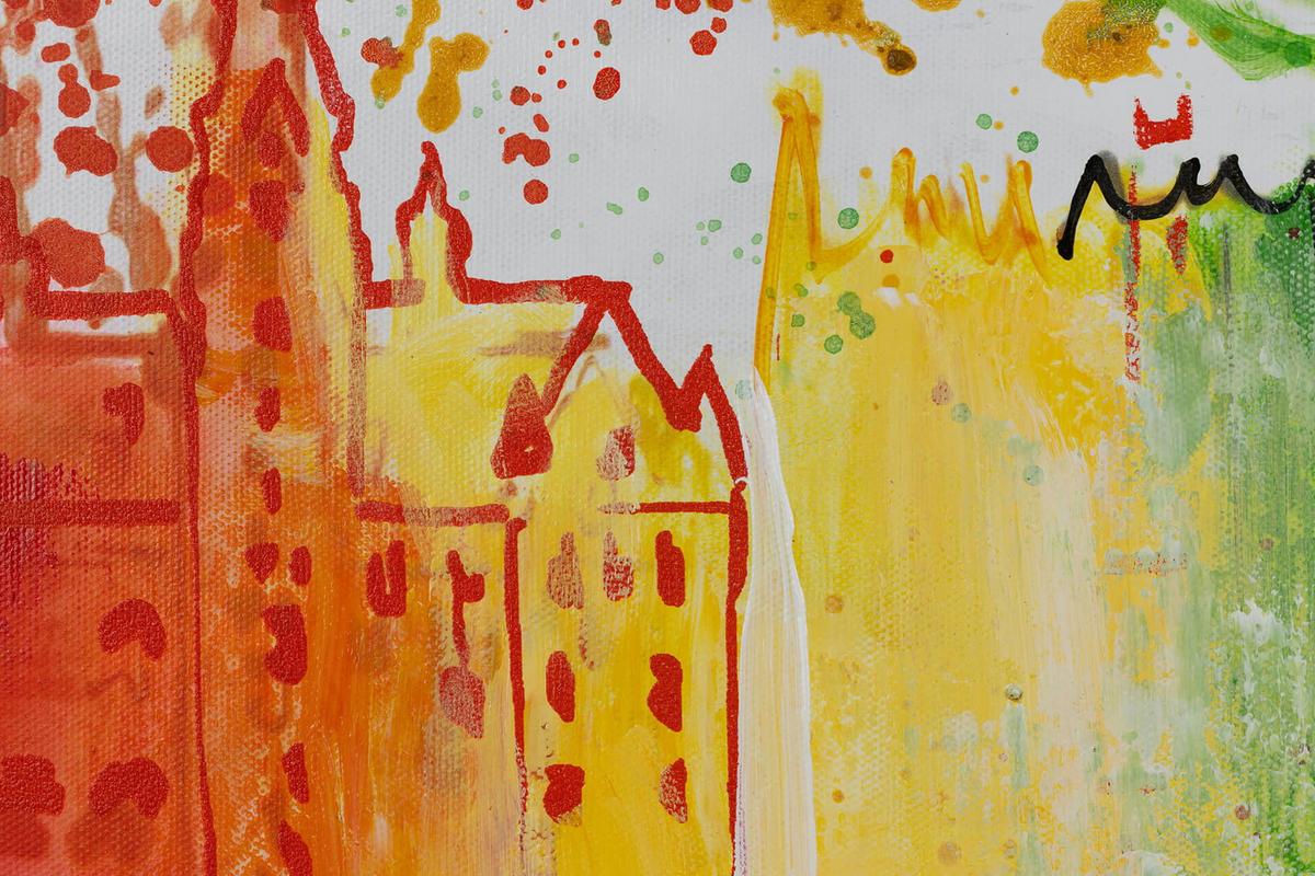 ACRYLBILD HANDGEMALT 120/60 cm - Grau, Holz/Textil (120/60cm) - KUNSTLOFT