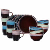FRÜHSTÜCKSSET Mongu bunt 18-tlg. - Multicolor, Keramik (2/2/2cm) - Ritzenhoff Breker