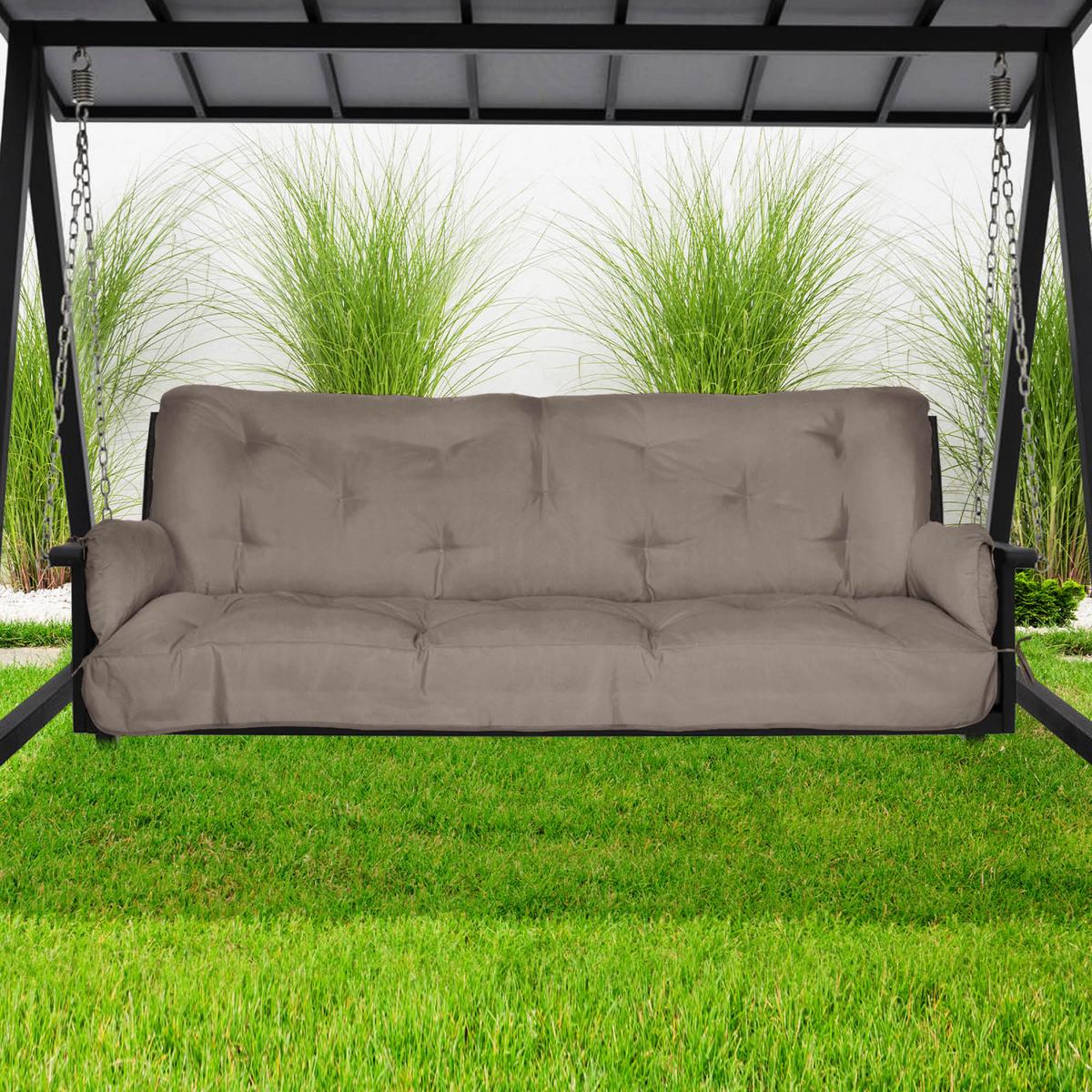 AUFLAGE für Hollywoodschaukel Flair HS 180x50x8cm Taupe - Taupe, Textil (50/180cm) - Beautissu 