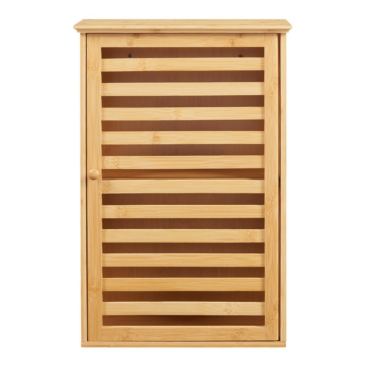 BAD-HÄNGESCHRANK Järfälla - Naturfarben, Holz (37/54.5/16cm) - [en.casa]