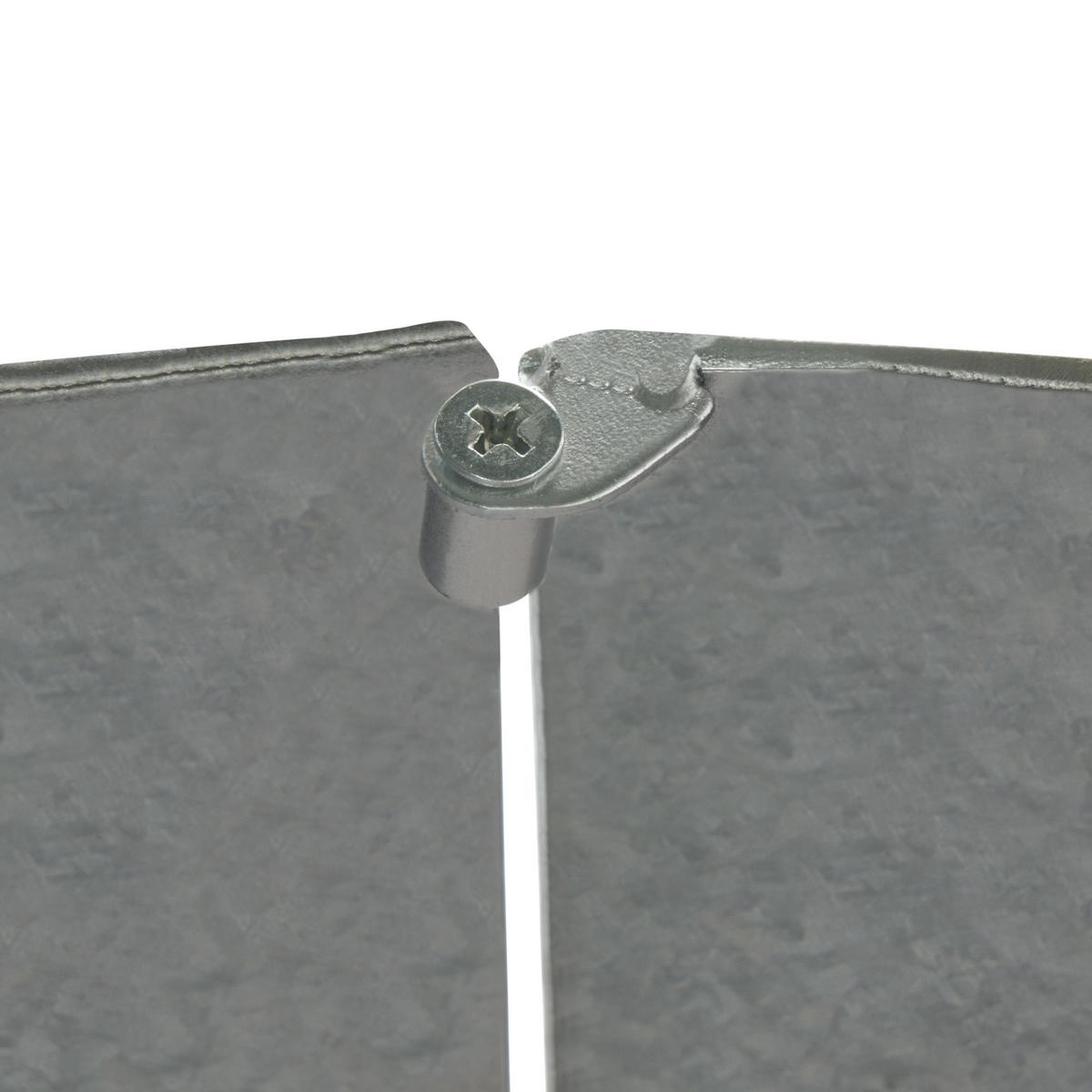 WEIHNACHTSBAUMKRAGEN 25 cm Silber Rovaniemi - Silberfarben, Metall (25cm) - Beliani