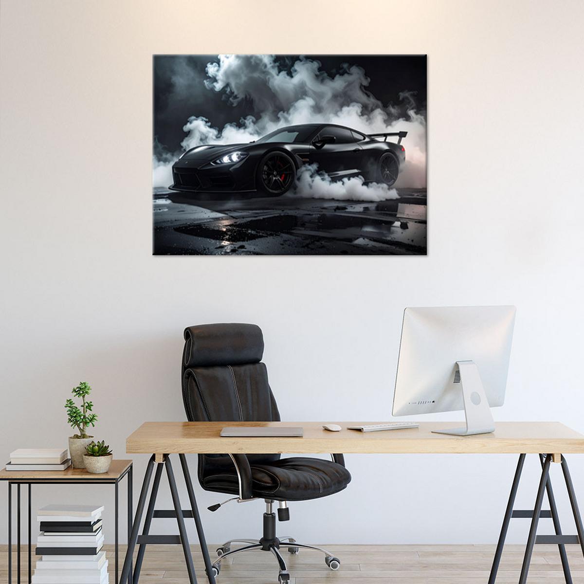 LEINWANDBILD Kraftfahrzeuge 60x40cm - Schwarz, Textil (60/40cm) - Feeby