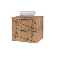 WASCHTISCH 60.6cm Teren Holz - Braun, Holzwerkstoff (60.6/52.2/46.5cm) - Petits-meubles