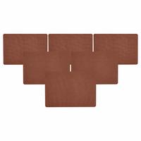 PLATZMATTEN Evara Braun 43 x 30 cm 6er Set - Braun, Kunststoff (43/30/0.2cm) - Ritzenhoff Breker