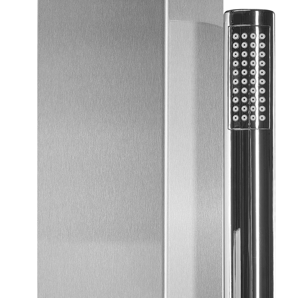 GARTENDUSCHE Silber Lotzorai - Silberfarben, Metall (26/210/50cm) - Beliani