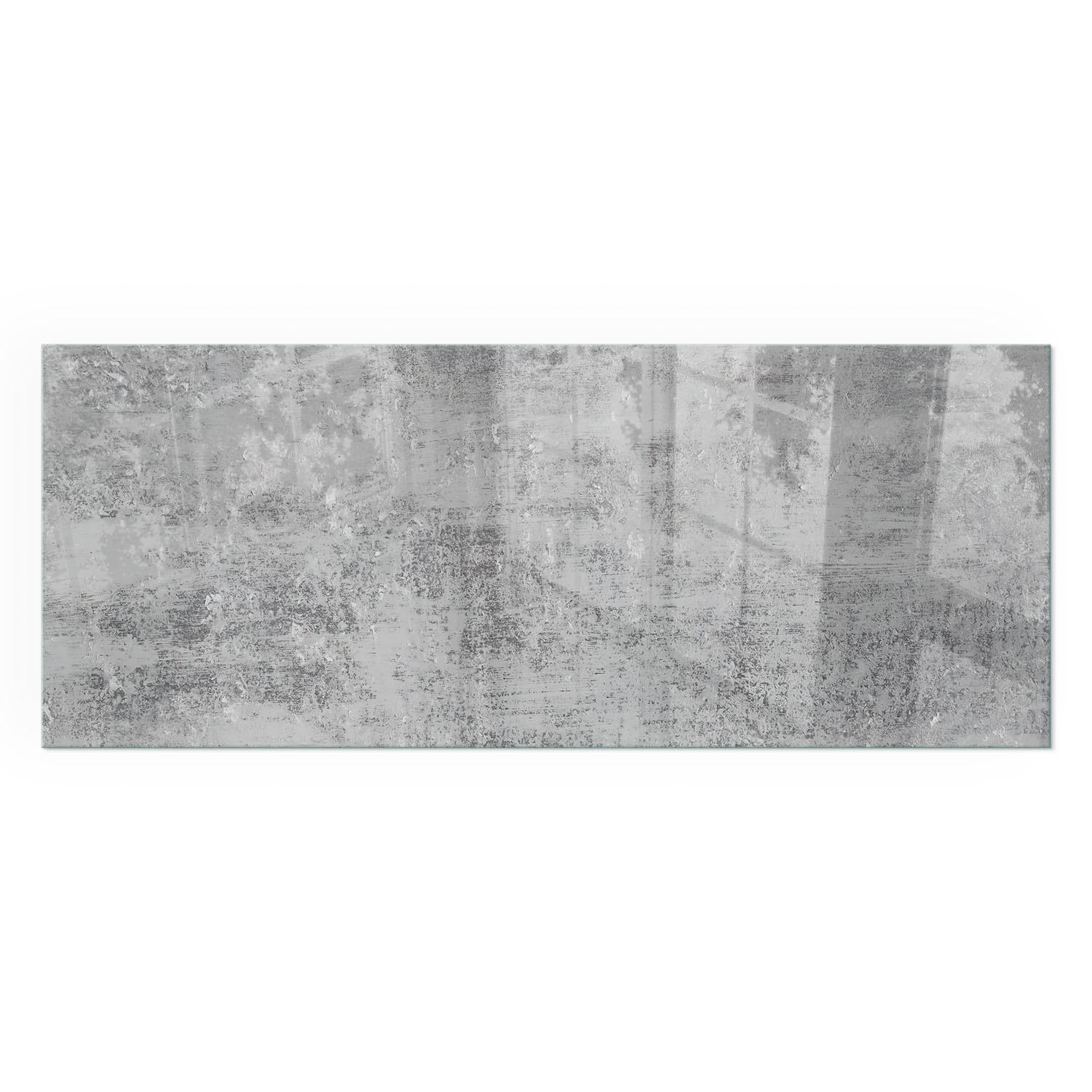 GLASPLATTE für Kamin 125x50 cm - Grau, Glas (125/50/0.4cm) - TULUP