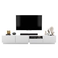 TV-LOWBOARD 2-er Set Enjoy Weiß Matt Loft Schublade 120 cm - Weiß, Holzwerkstoff (240/37/35cm) - Meble Lindner