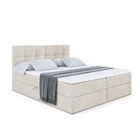 BOXBETT mit Matratze H4 und Lattenrost - MARCE - 120 x 200 cm - Beige - Creme, Holzwerkstoff (120/200cm) - ALTDECOR