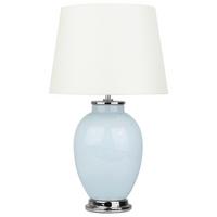 TISCHLAMPE Brenta 33/33/56 cm - Blau, Keramik (33/33/56cm) - Beliani
