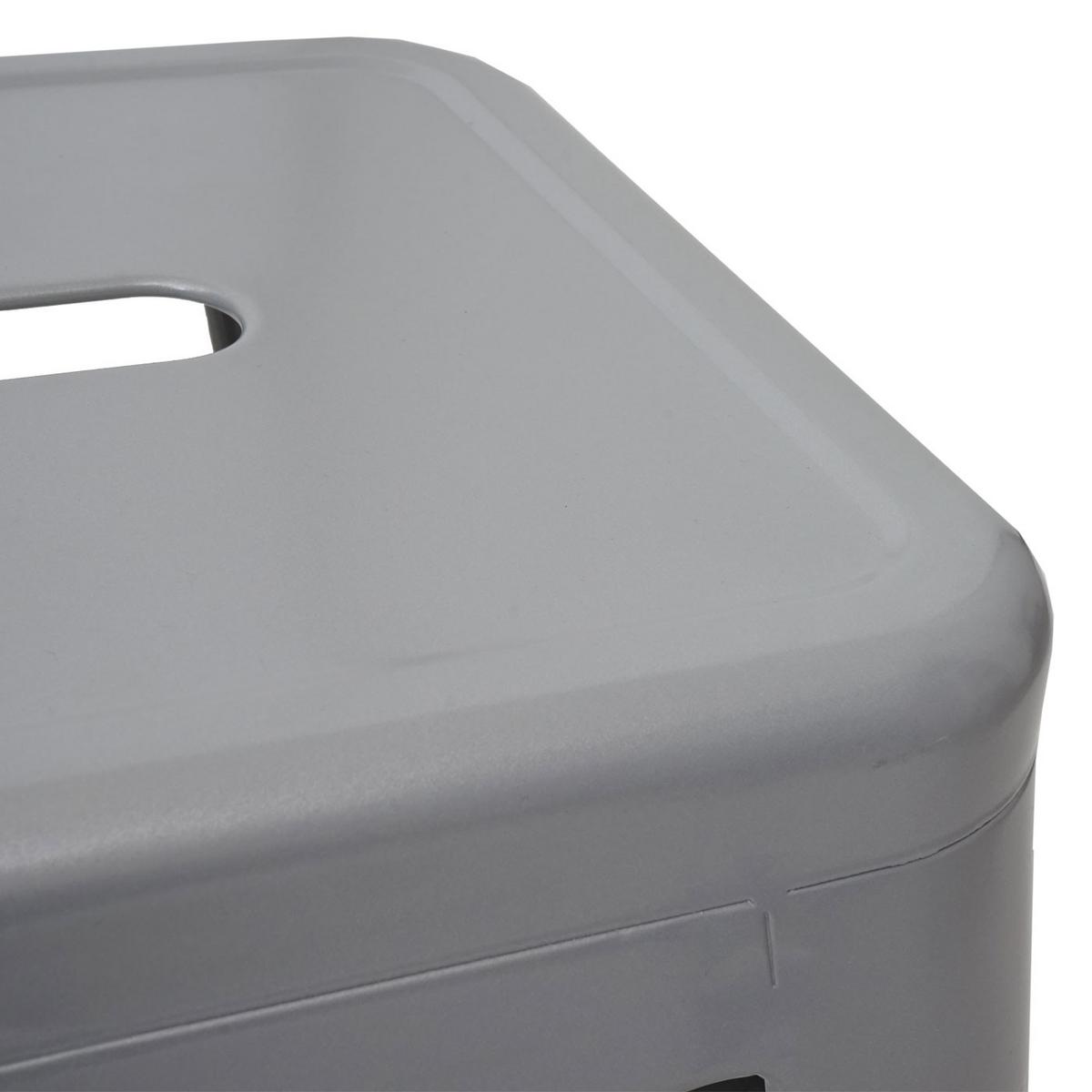 BARHOCKER METALL Grau 4er-Set - Grau, Metall (43/77/43cm) - MCW