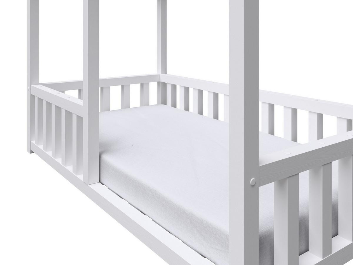 KINDERBETT TAMI 80x160 cm Weiß - Weiß, Holz (80/160cm) - MASSENO