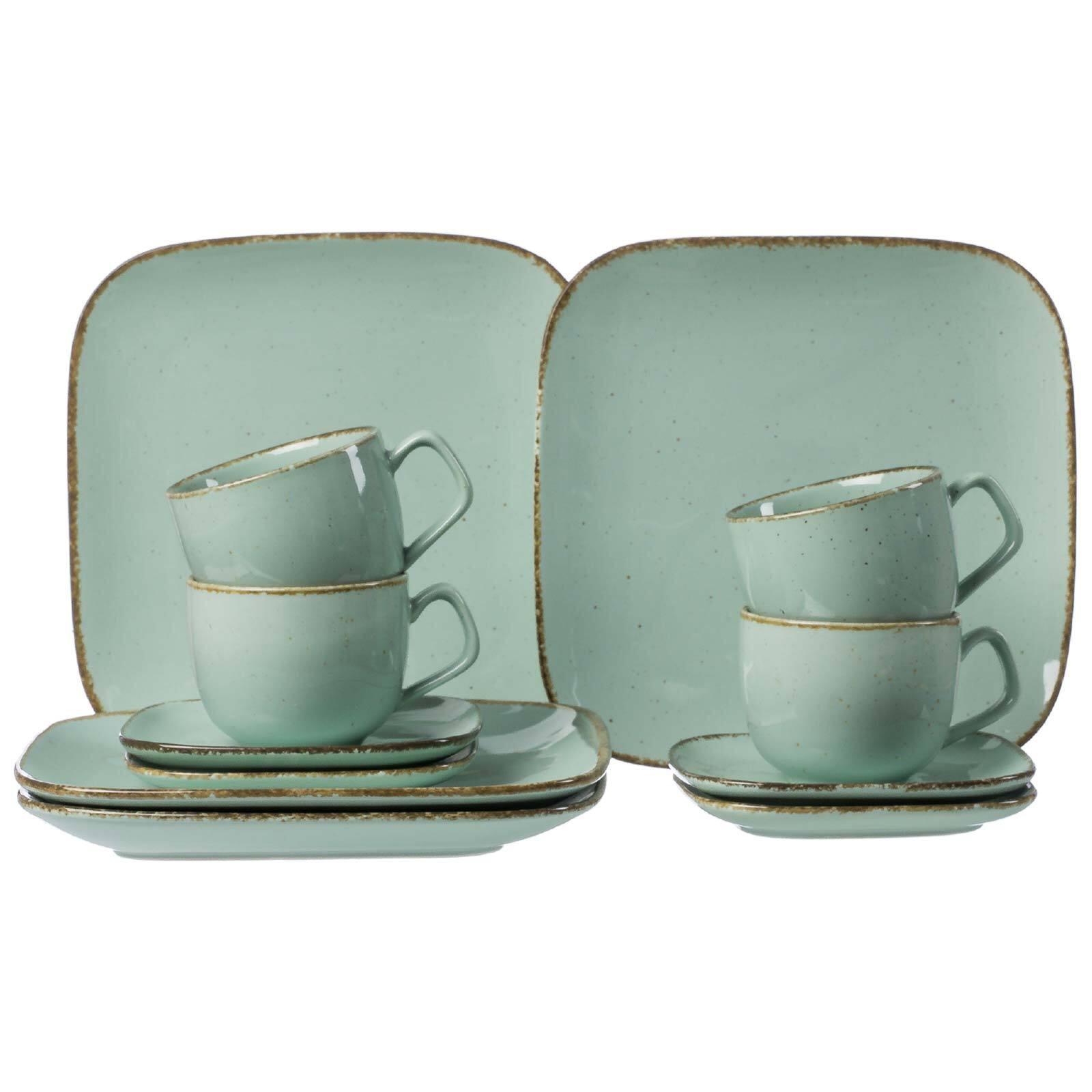 KAFFEESERVICE Casa Blau 12-tlg. - Blau, Keramik (30/27/33cm) - Ritzenhoff Breker