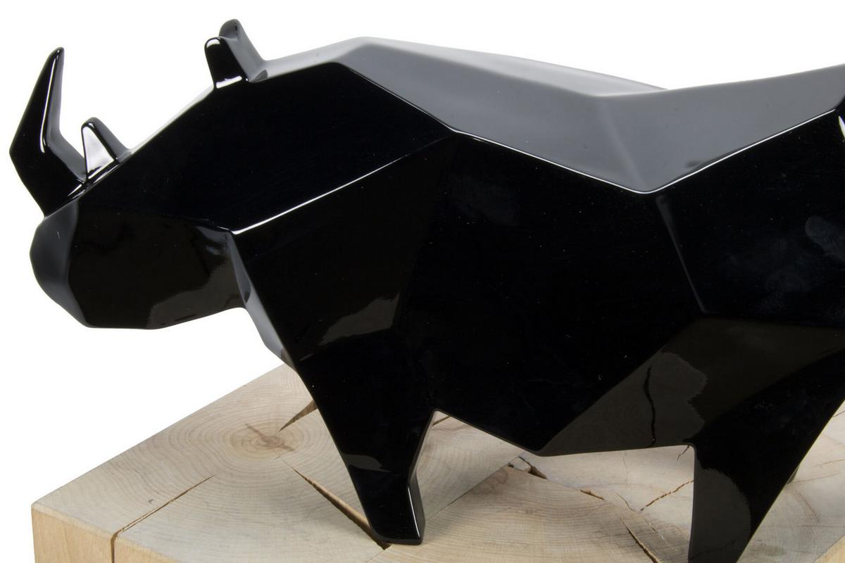 SKULPTUR Schwarz 40/20 cm - Schwarz, Stein (1.75/20/14cm) - KUNSTLOFT