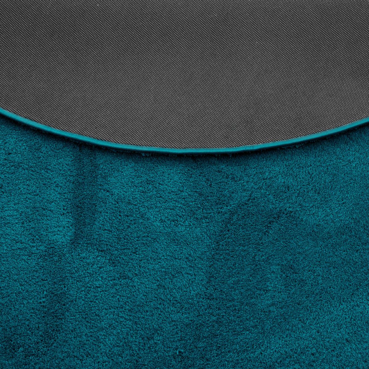 HOCHFLOR SUPER SOFT TEPPICH SILKY RUND - Petrol, Textil (200/200cm) - Pergamon