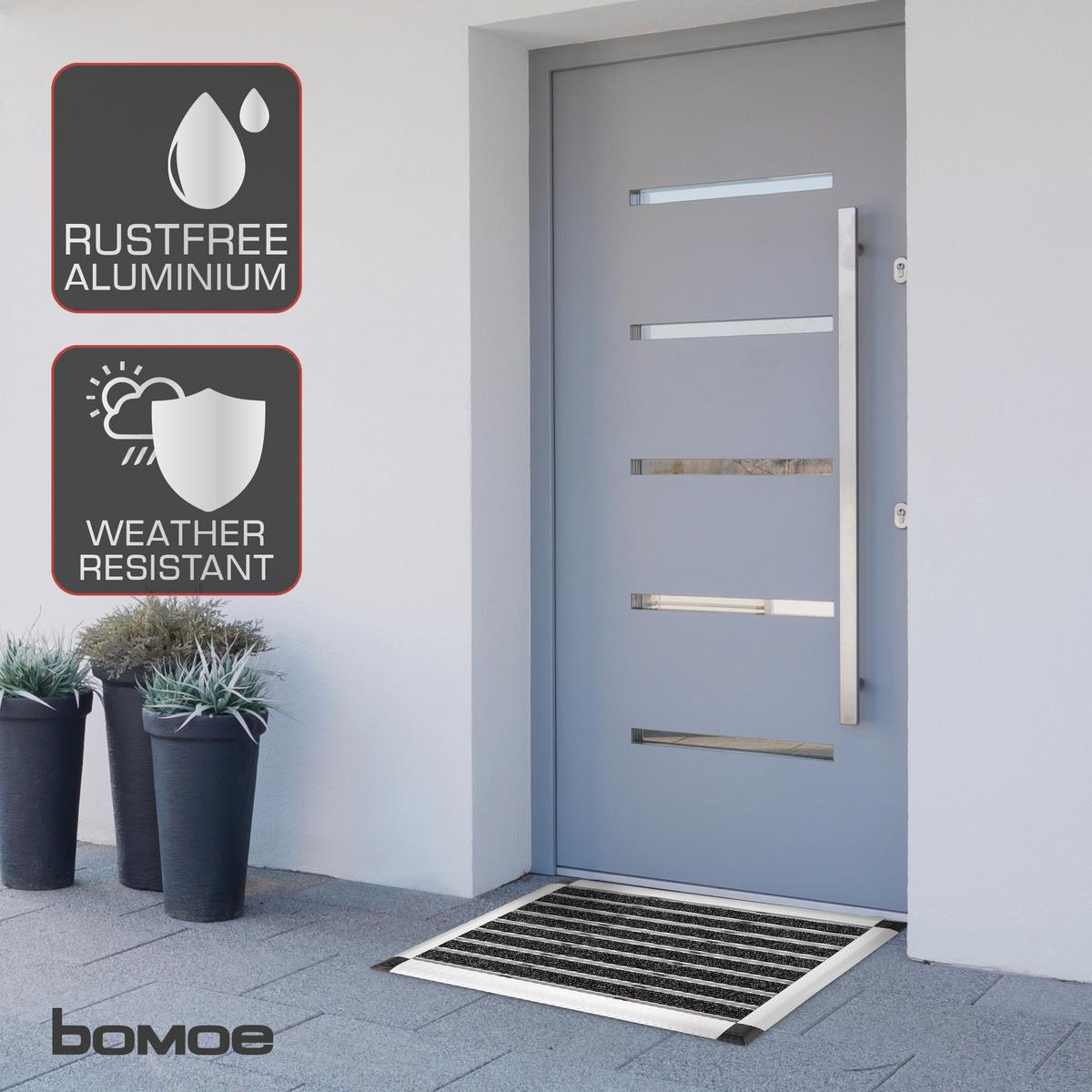 ALU-FUSSMATTE AluGant - Silberfarben, Metall (60/40cm) - BoMoe