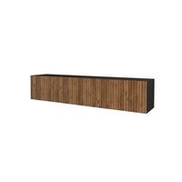 LOWBOARD KITO-W 2x100x40x40 cm - Schwarz / Katania - Eiche Wotan/Schwarz, Holzwerkstoff (200/40/40cm) - ALTDECOR