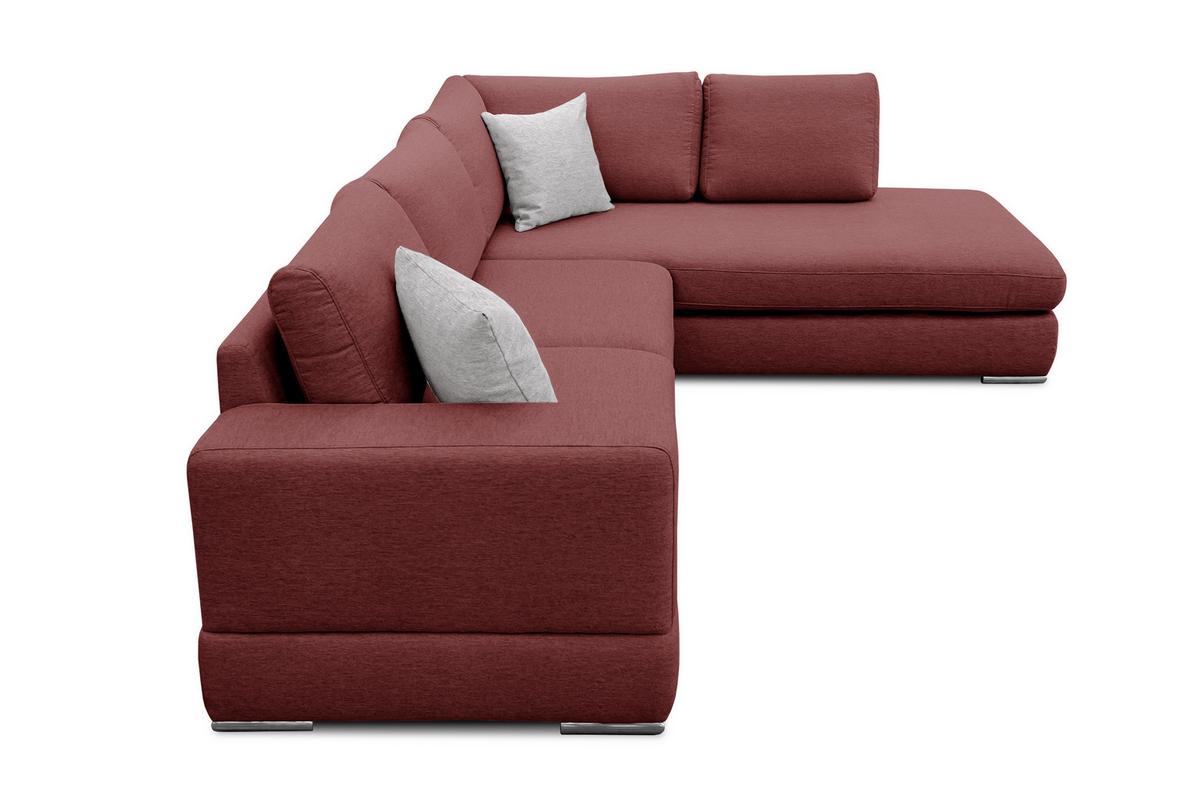 ECKSOFA OTTO 5-Sitzer, bordeaux - Bordeaux, Holzwerkstoff/Textil (279/219cm) - Wozimo
