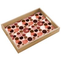 TABLETT Kreise - Modern - Farbenfroh 40x30 cm - Rosa, Holz (40/5/5cm) - OnlyWow