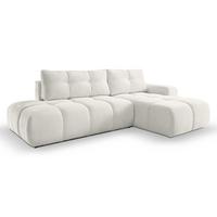 ECKSOFA L Form Hosio Beige 286/177/88 cm Rechts mit Schlaffunktion - Hellbraun/Schwarz, Kunststoff/Textil (286/177cm) - AX Living