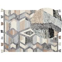 KELIM-TEPPICH Aygezard 230/160 cm - Multicolor, Textil (160/230cm) - Beliani