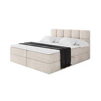 BOXBETT mit Matratze H4 - FAMA - 120x200 cm Beige Casablanca - Beige, Holzwerkstoff (120/200cm) - ALTDECOR