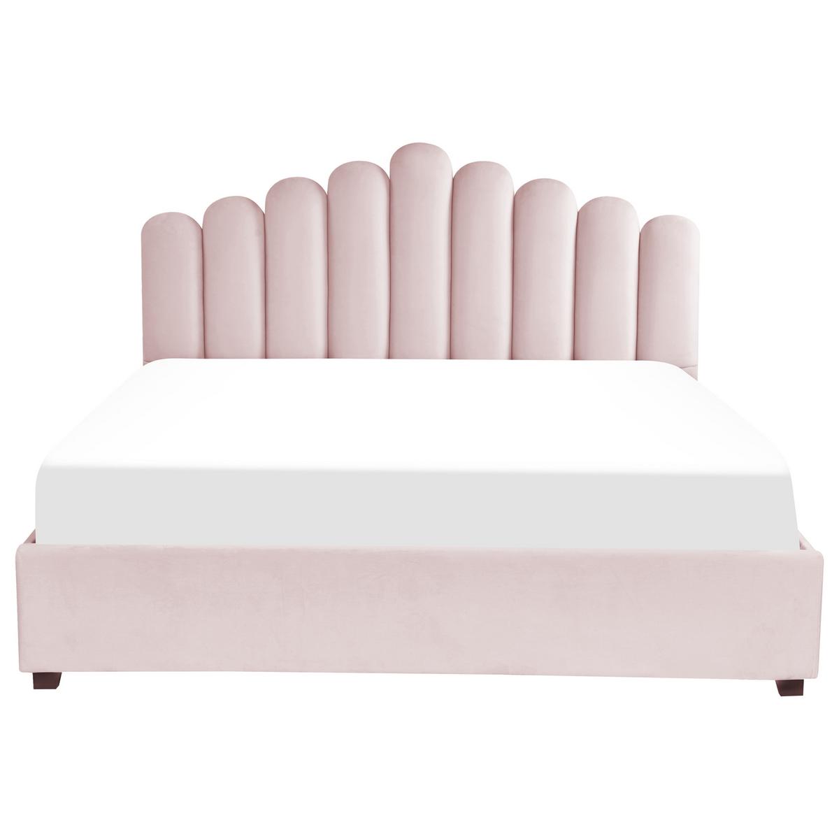 POLSTERBETT 180x200 cm Rosa Vincennes - Pink, Textil (180/200cm) - Beliani