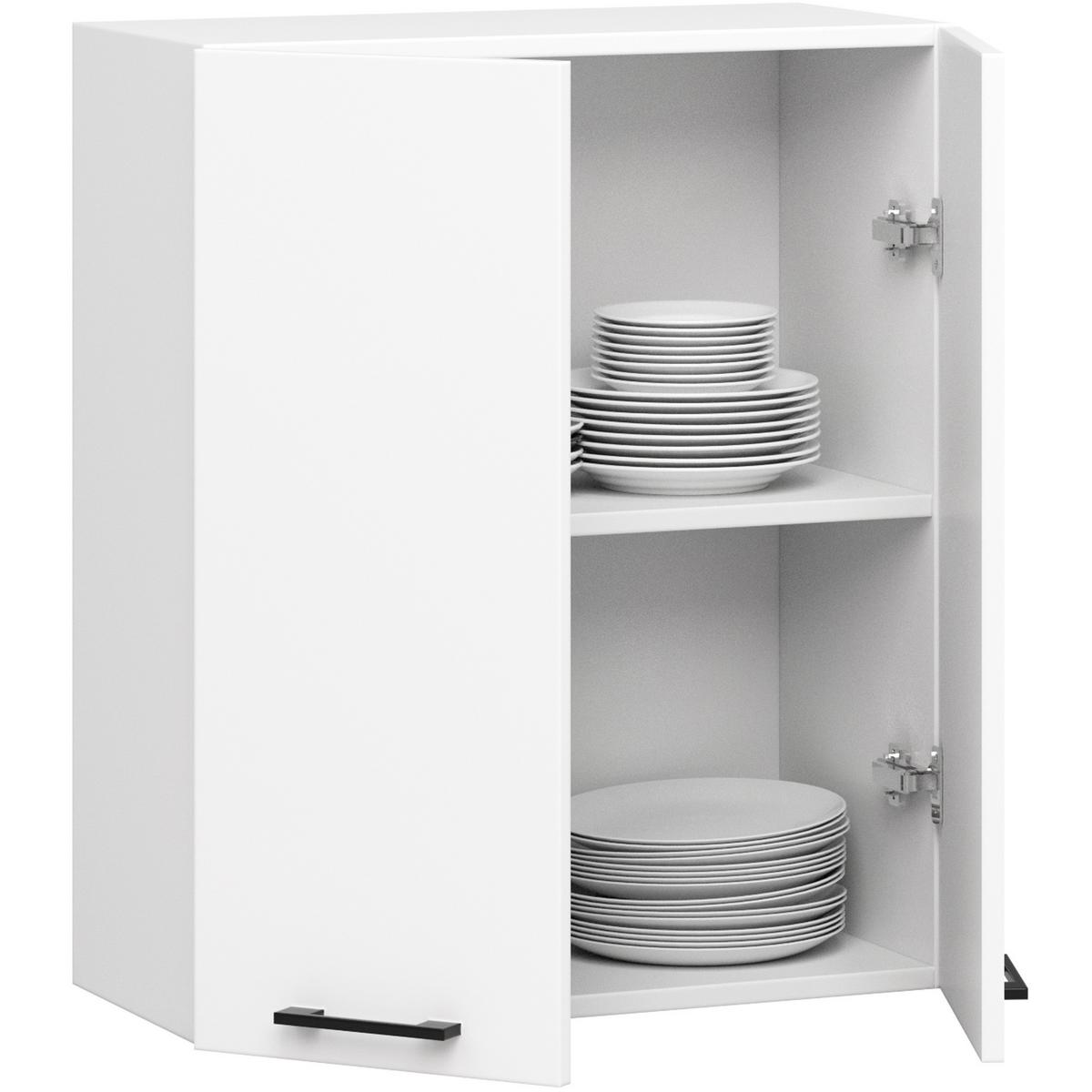 HÄNGESCHRANK Weiß 72/60/30 - Weiß, Holzwerkstoff (60/72/30cm) - RAUMHIRSCH FURNITURE