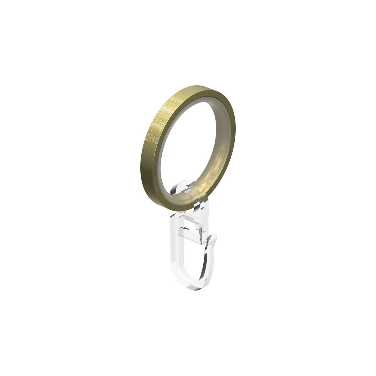 GARDINENSTANGE Prestige Luino 100 cm, 2-läufig, 20 mm Ø Messing-Optik - Messingfarben, Metall (100cm) - INTERDECO