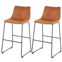 BARHOCKER Braun 2er-Set - Braun, Textil (51/100/54cm) - MCW