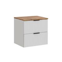 WASCHTISCHUNTERSCHRANK 60.6cm Adriel Weiß - Weiß, Holzwerkstoff (60.6/59/46cm) - Petits-meubles