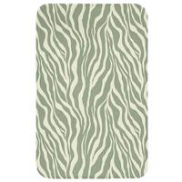 WC-VORLEGER Zebra - Motiv - Grün WC Teppich 50x80 cm - Salbeigrün, Textil (50/1cm) - OnlyWow