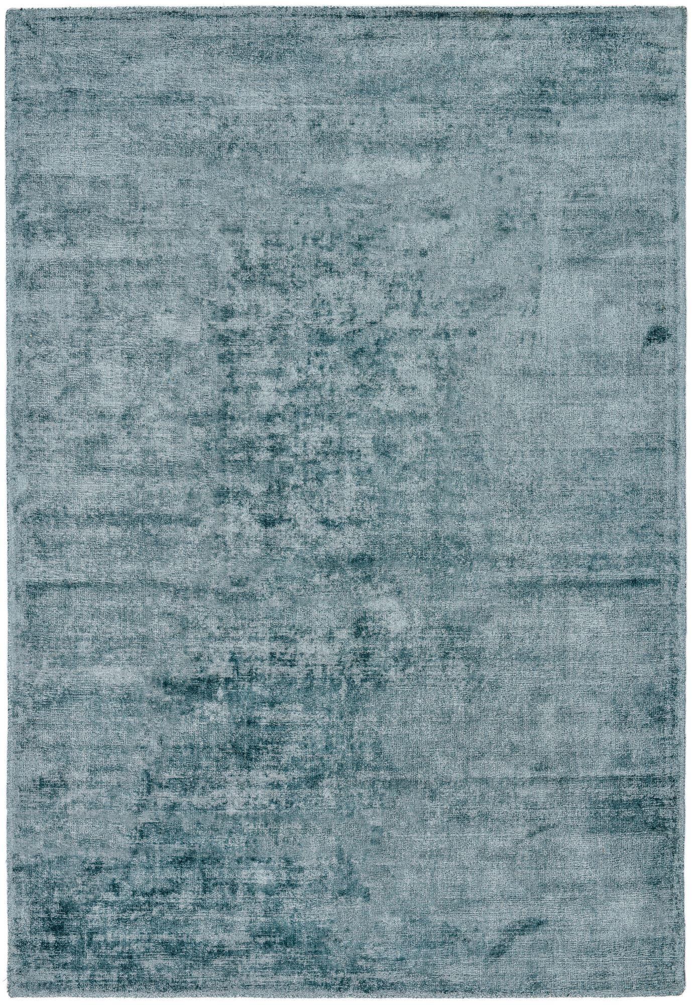 VISKOSETEPPICH Star 120x180 cm - Türkis, Textil (120/180cm) - THEKO