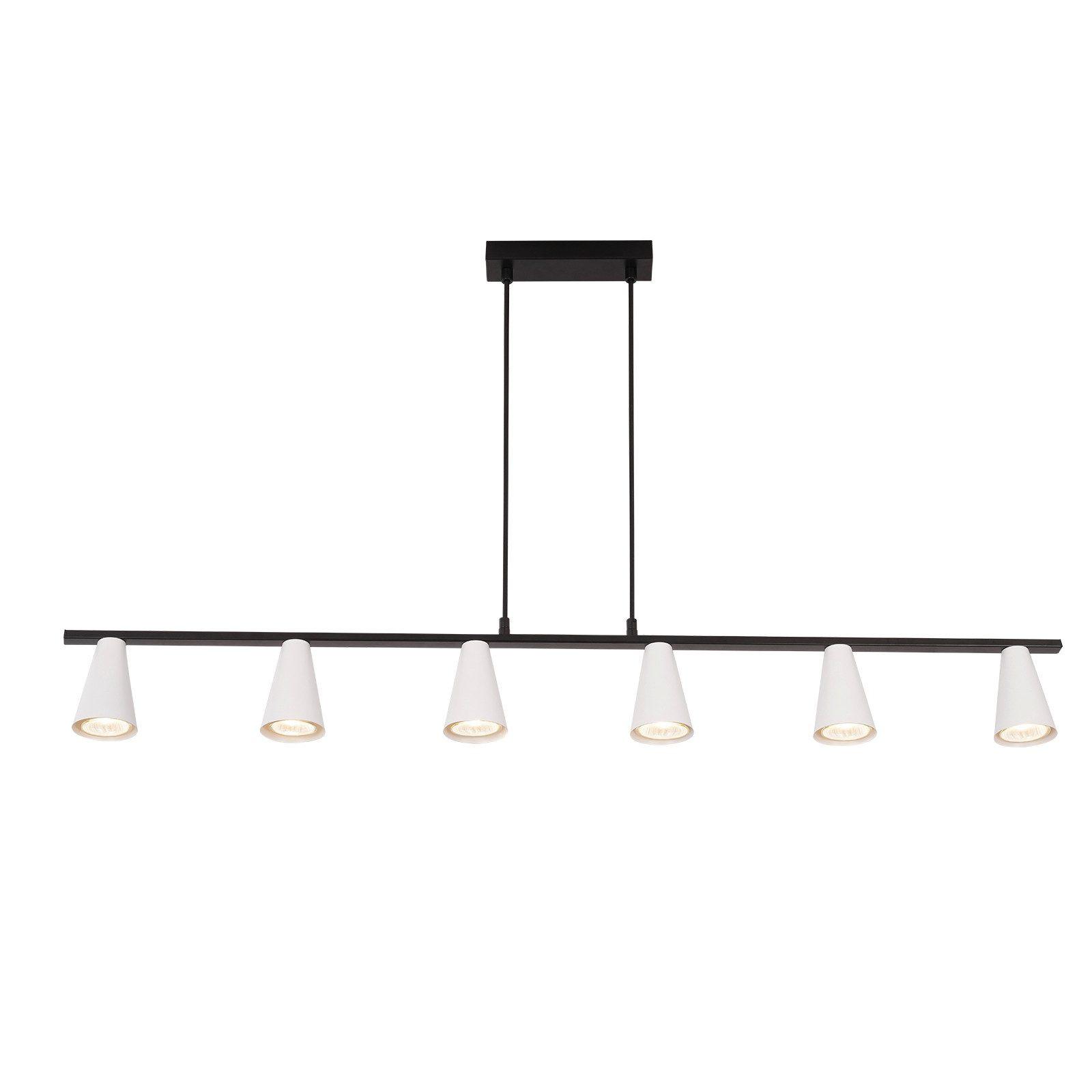 PENDELLEUCHTE Ethan 110/7/160 cm - Weiß, Metall (110/7/160cm) - ZMH