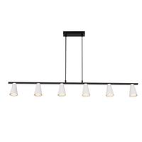 PENDELLEUCHTE Ethan 110/7/160 cm - Weiß, Metall (110/7/160cm) - ZMH